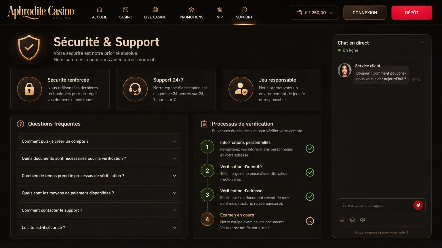 Sécurité du compte Aphrodite Casino – vérification KYC et conseils de protection