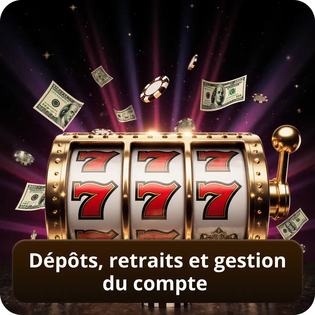 Dépôts, retraits et gestion du compte Aphrodite Casino